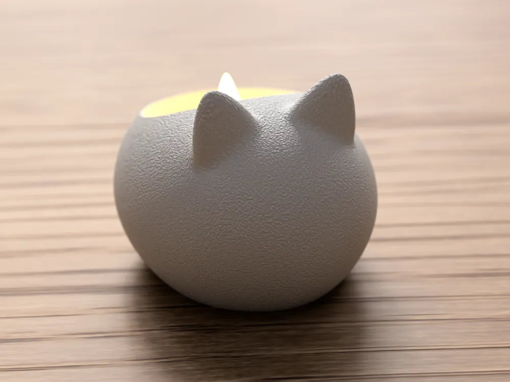 Świecznik kot na podgrzewacz LED